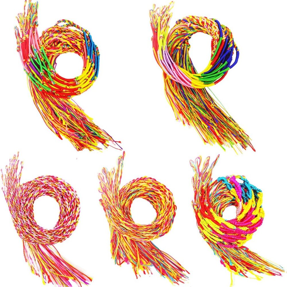 80-90 Handmade Braided Bracelets Friendship Thread